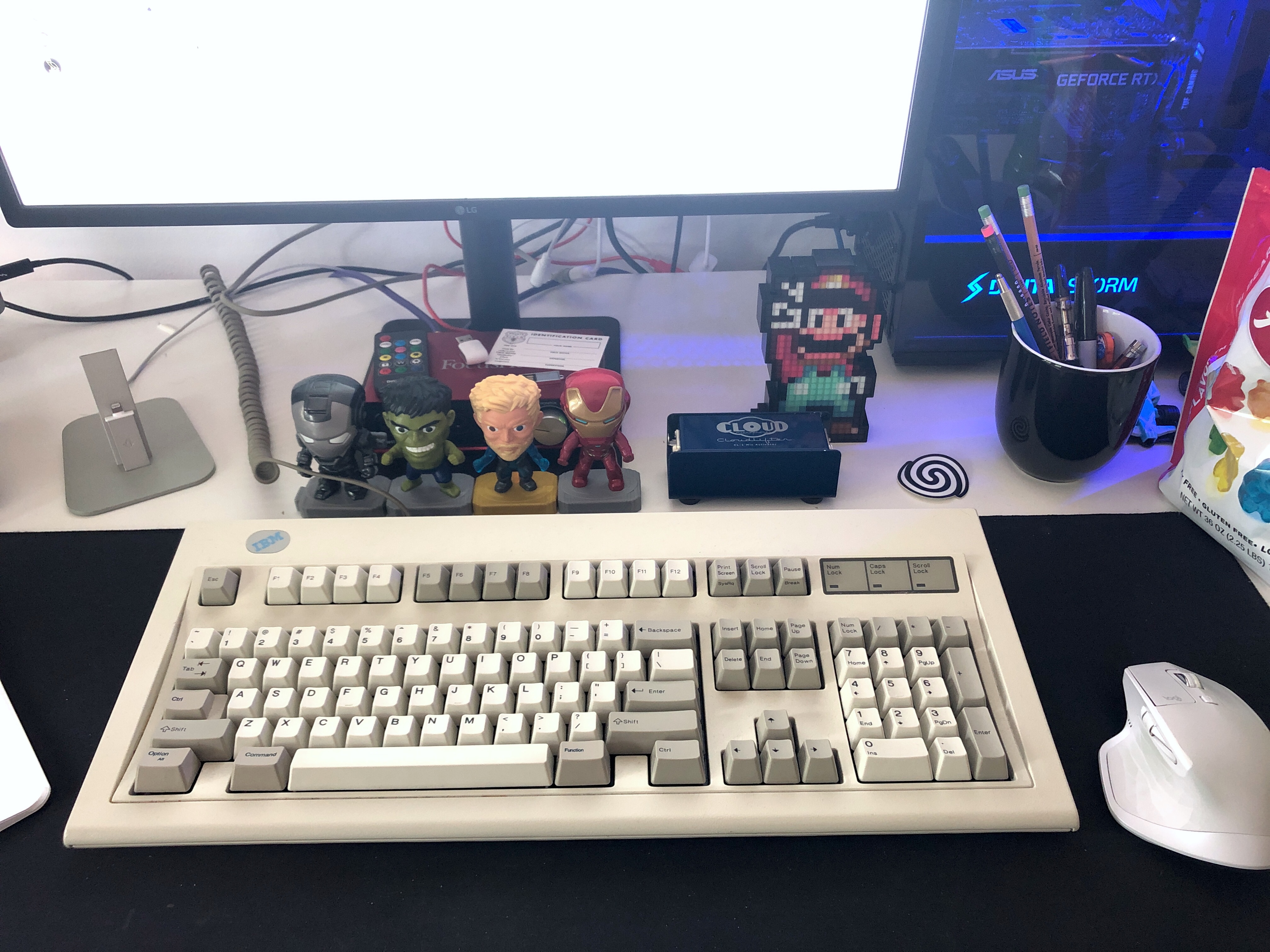 My Blue-label IBM Model M keyboard